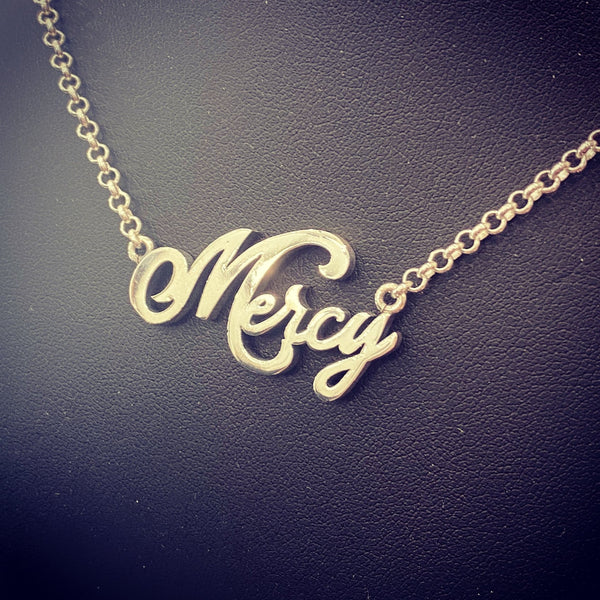 Sterling Silver "Mercy" Necklace