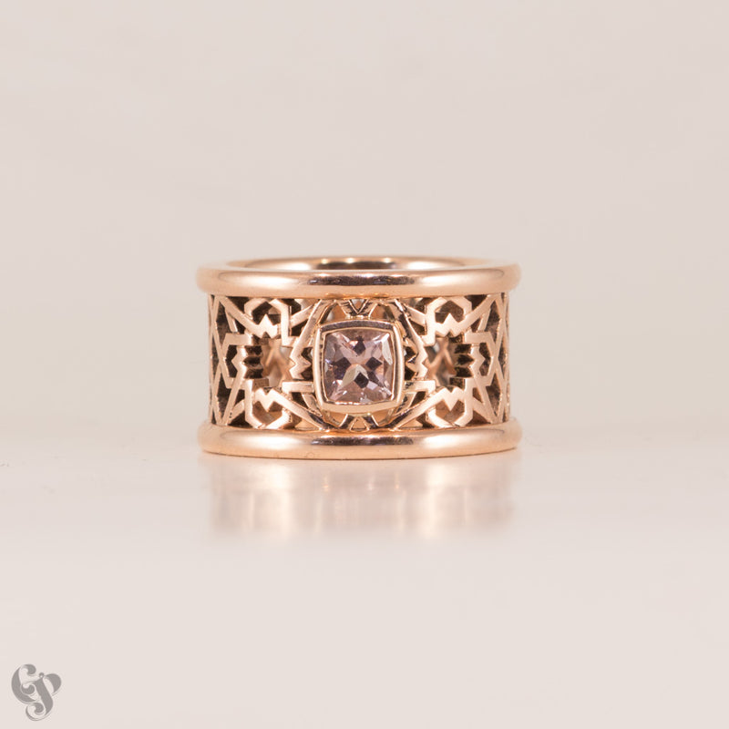 Alhambra Morganite and Rose Gold Ring
