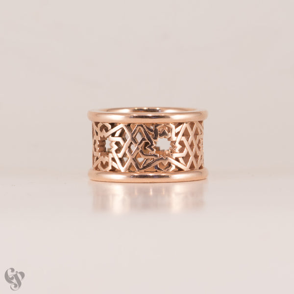 Alhambra Morganite and Rose Gold Ring