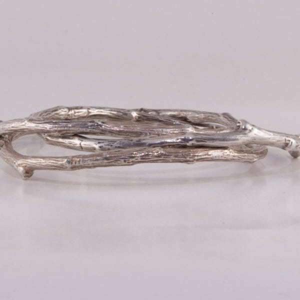 Sterling Silver Twig Bangle