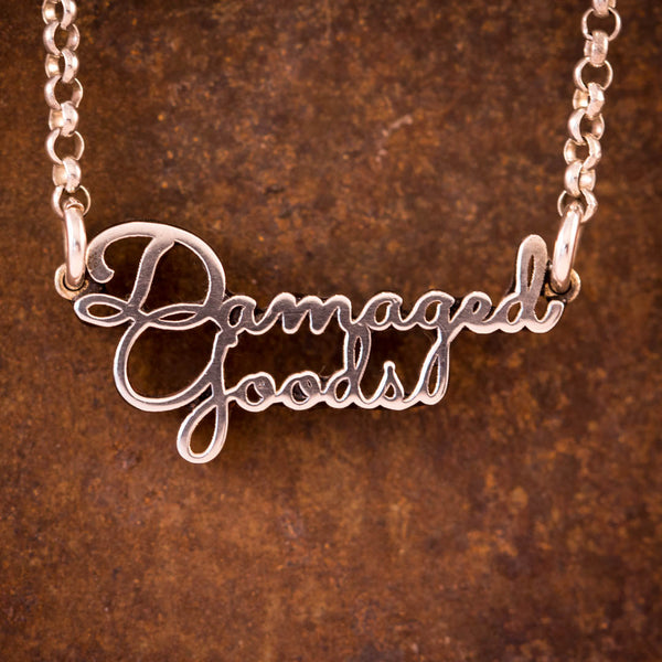 Sterling Silver "Damaged Goods" Necklace