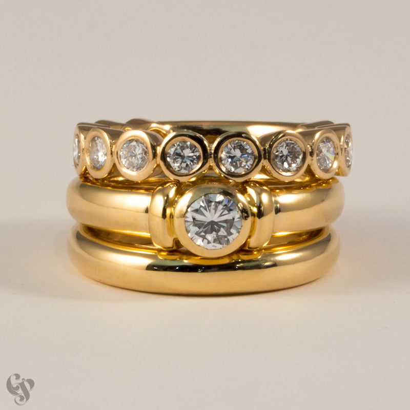 Pink Gold and Diamond Eternity Ring